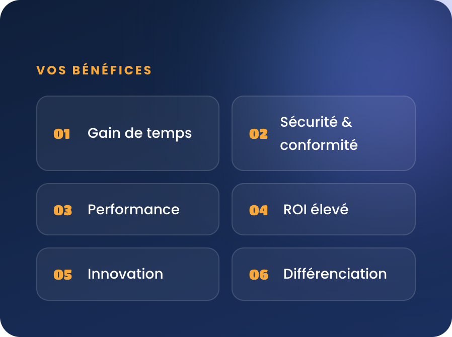 Vos bénéfices
